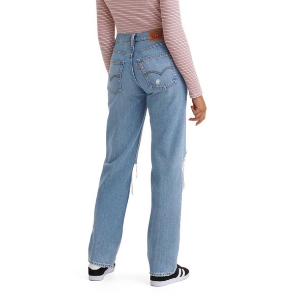 Levi's 94’ Baggy Women's Light Blue Straight Leg Jeans - Picture 4 of 11